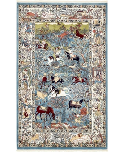 Bridgeport Home Zara Zar3 5' X 8' Area Rug In Blue