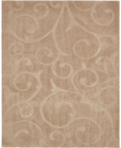 Bridgeport Home High-low Pile Malloway Shag Mal1 8' X 10' Area Rug In Beige