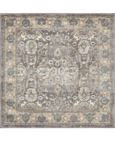 Bridgeport Home Closeout! Bayshore Home Bellmere Bel6 4' X 4' Square Area Rug In Gray