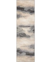 Long Street Looms Samuel Sam06 Driftwood 2'2" X 10' Runner Rug In Flint