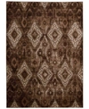 Long Street Looms Fate Fat02 Chocolate 5'3" X 7'4" Area Rug In Chocolate