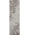 Long Street Looms Samuel Sam05 Slate 2'2" X 7'6" Runner Rug In Graphite