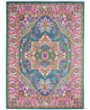 Long Street Looms Zeal Zea20 3'9" X 5'9" Area Rug In Teal Multi