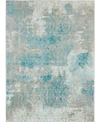 Long Street Looms Fate Fat07 Ivory 5'3" X 7'4" Area Rug In Ivory Blue