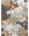 Abbie & Allie Rugs Tiva Tiv-2301 Navy 5'3" X 7'1" Area Rug In Terracotta