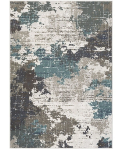 Abbie & Allie Rugs Tiva Tiv-2302 Gray 5'3" X 7'1" Area Rug In Teal