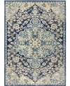 Abbie & Allie Rugs Tikapur Tkr-2320 Navy 6'7" X 9' Area Rug In Navy