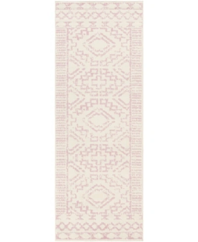 Abbie & Allie Rugs Ustad Ust-2313 Pink 2'7" X 7'3" Runner Area Rug