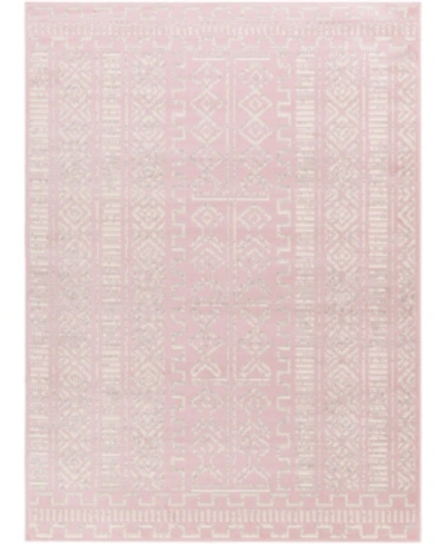 Abbie & Allie Rugs Ustad Ust-2308 5'3" X 7'3" Area Rug In Pink