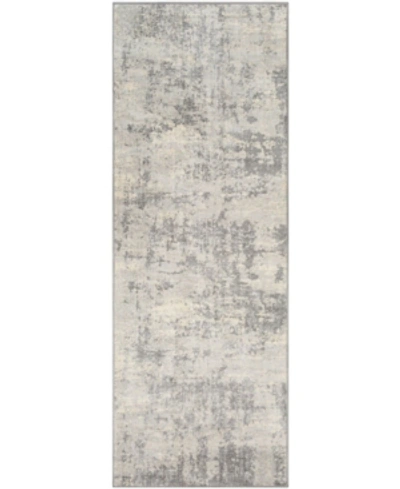 Abbie & Allie Rugs Monaco Moc-2311 2'7" X 7'3" Area Rug In Silver