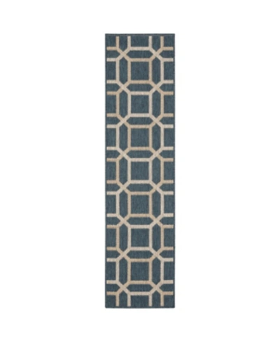 Jhb Design Scope Sco12 Blue 1'10" X 7'6" Runner Rug