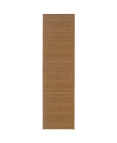 Jhb Design Lanai Lan05 Tan 2'3" X 7'6" Runner Rug