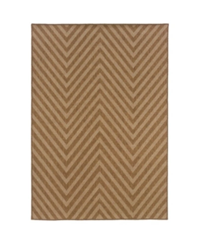 Jhb Design Magu Mag02 Tan 3'7" X 5'6" Outdoor Area Rug