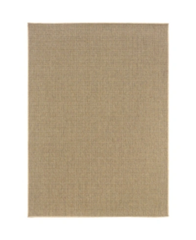 Jhb Design Magu Mag04 5'3" X 7'6" Outdoor Area Rug In Sand