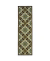 Jhb Design Caspian Cas03 2'3" X 7'6" Runner Rug In Brown
