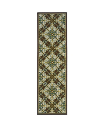 Jhb Design Bella Bel03 2'3" X 7'6" Runner Rug In Brown