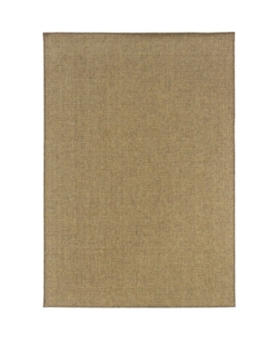 Jhb Design Karavia Kar06 5'3" X 7'6" Outdoor Area Rug In Tan