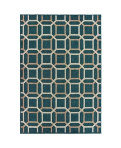 Jhb Design Scope Sco12 Blue 5'3" X 7'3" Outdoor Area Rug