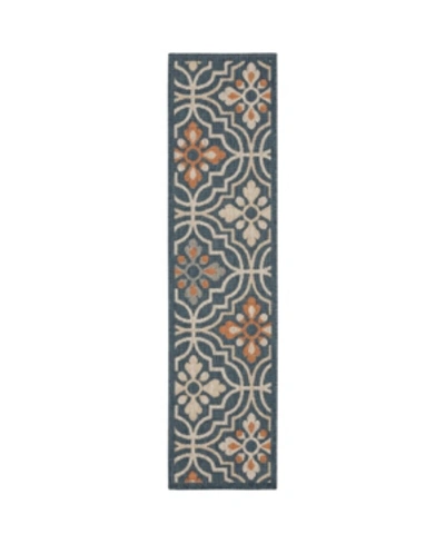 Jhb Design Scope Sco08 Blue 1'10" X 7'6" Runner Rug