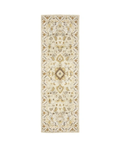 Jhb Design Garden Gar03 Ivory 2'6" X 8' Runner Rug