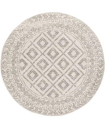 Abbie & Allie Rugs Sunderland Sun-2301 5'3" Round Area Rug In Silver