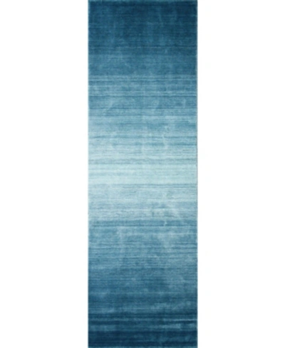 Bb Rugs Land H115 2'6" X 10' Runner Rug In Turquoise