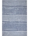 Bb Rugs Cassius M147 7'6" X 9'6" Area Rug In Ivory And Navy