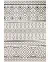 Bb Rugs Natural Wool M133 Ivory 3'6" X 5'6" Area Rug In Ivory