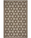 MARTHA STEWART COLLECTION PUZZLE MSR2327A BROWN 3'9" X 5'9" AREA RUG