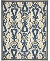 MARTHA STEWART COLLECTION IKAT PENDANT MSR4553B BONE 4' X 6' AREA RUG