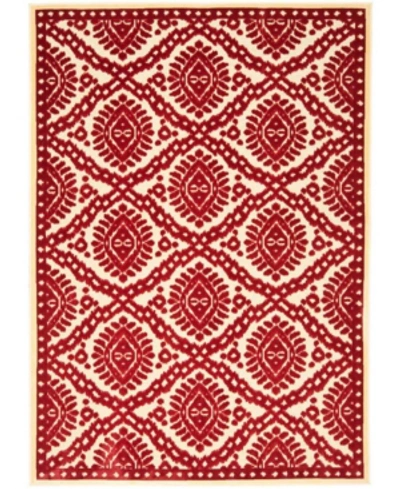Martha Stewart Collection Msr4443 Red 8' X 11'2" Area Rug