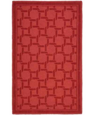 Martha Stewart Collection Resort Weave Msr4549b Red 4' X 6' Area Rug