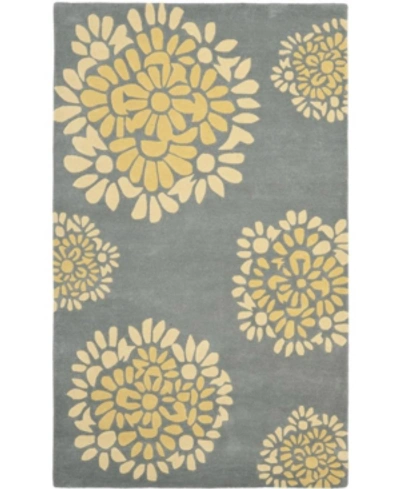 Martha Stewart Collection Msr4730b Gray And Gold 8' X 10' Area Rug