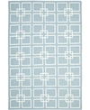 MARTHA STEWART COLLECTION SQUARE DANCE MSR1151B AQUA 6' X 9' AREA RUG