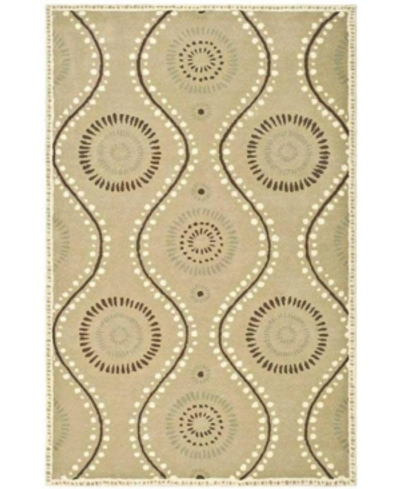 Martha Stewart Collection Ogee Dot Msr4532b Tan 2'3" X 8' Runner Rug