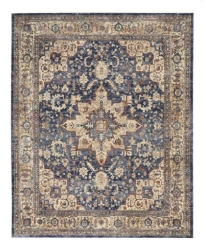 Km Home Taza Heriz Taz02 Navy 9'10" X 13'2" Area Rug