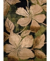 ASBURY LOOMS CONTOURS FLORAL CANVAS 510 28845 24 GREEN 1'10" X 2'8" AREA RUG