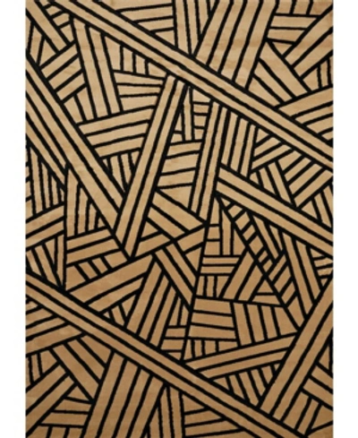 Asbury Looms Contours Dominion 702 33650 24 Brown 1'10" X 3' Area Rug