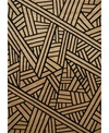 ASBURY LOOMS CONTOURS DOMINION 702 33650 912 BROWN 7'10" X 10'6" AREA RUG