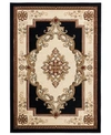 ASBURY LOOMS BRISTOL FALLON 2050 10570 69 BLACK 5'3" X 7'6" AREA RUG