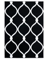 ASBURY LOOMS BRISTOL RODANTHE 2050 11570 28C BLACK 2'7" X 7'4" RUNNER RUG