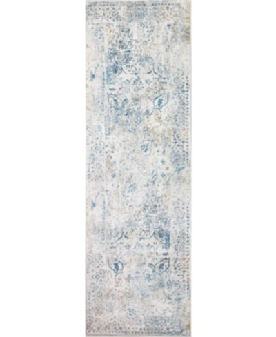 Bb Rugs Bayside Tem-01 Ivory, Navy 3'6" X 5'6" Area Rug