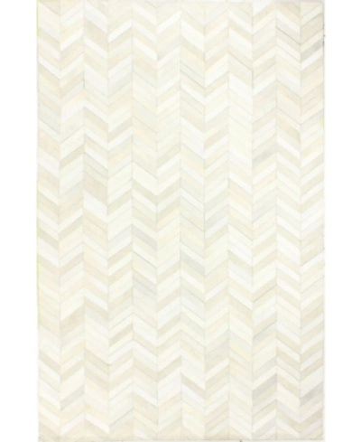 Bb Rugs Cowhide Fie-01 White 5' X 8' Area Rug