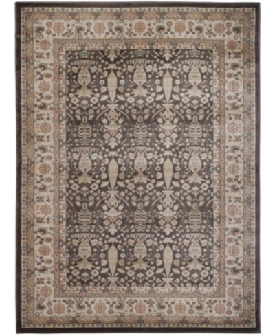 Km Home Closeout!  3812/1011/brown Gerola Brown 5'3" X 7'3" Area Rug