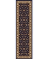 Km Home Closeout!  1592/1084/navy Pesaro Blue 2'2" X 7'7" Runner Rug In Blue