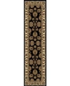 Km Home Closeout!  1330/1224/black Navelli Black 2'2" X 8' Runner Rug In Black