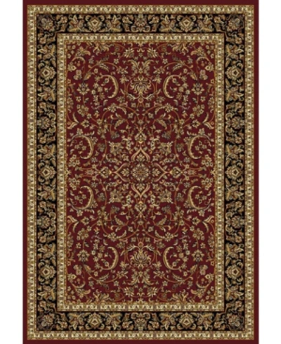 Km Home Closeout!  1318/1531/burgundy Navelli Red 5'5" X 8'3" Area Rug