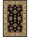 Km Home Closeout!  1330/1222/black Navelli Black 7'9" X 9'6" Area Rug In Black