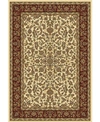 KM HOME CLOSEOUT! KM HOME 1318/1511/IVORY NAVELLI IVORY/ CREAM 5'5" X 8'3" AREA RUG