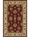 Km Home Closeout!  1330/1230/burgundy Navelli Red 3'3" X 5'4" Area Rug In Red